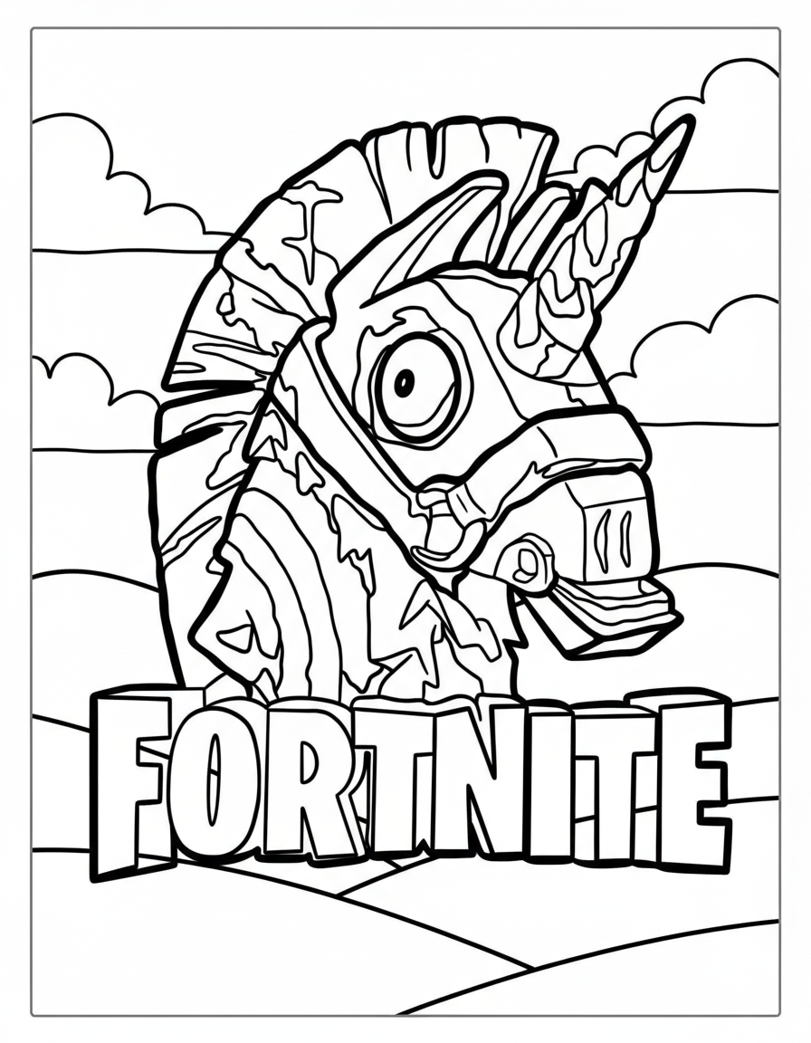 Fortnite Coloring Pages 18 Fortnite cards coloring pages
