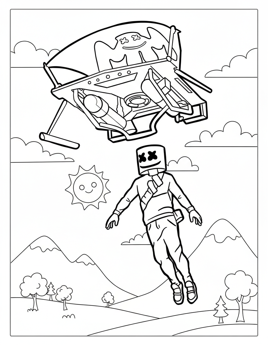 Fortnite Coloring Pages 19 Fortnite themed coloring pages