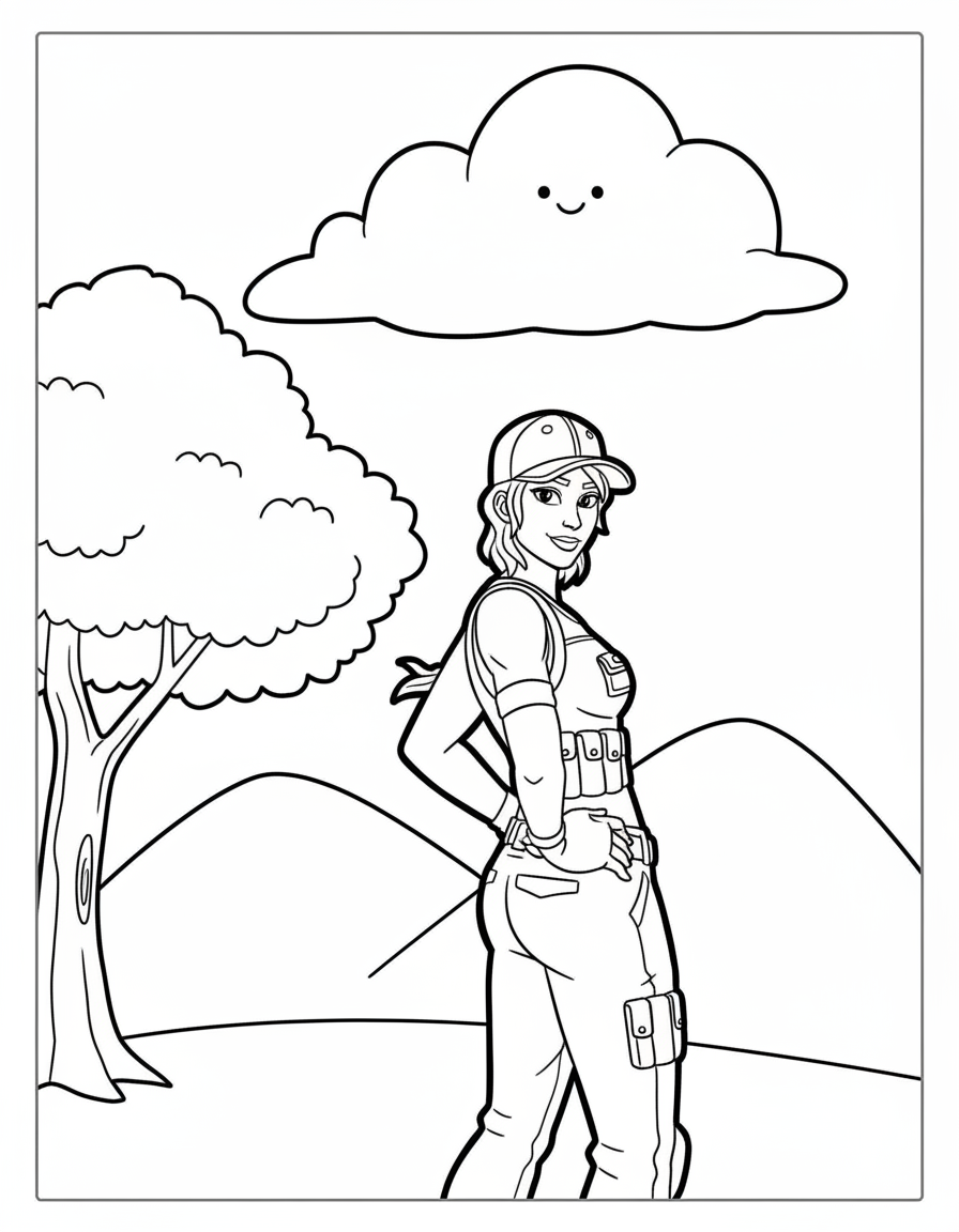 Fortnite Coloring Pages 23 Fortnite adult coloring pages