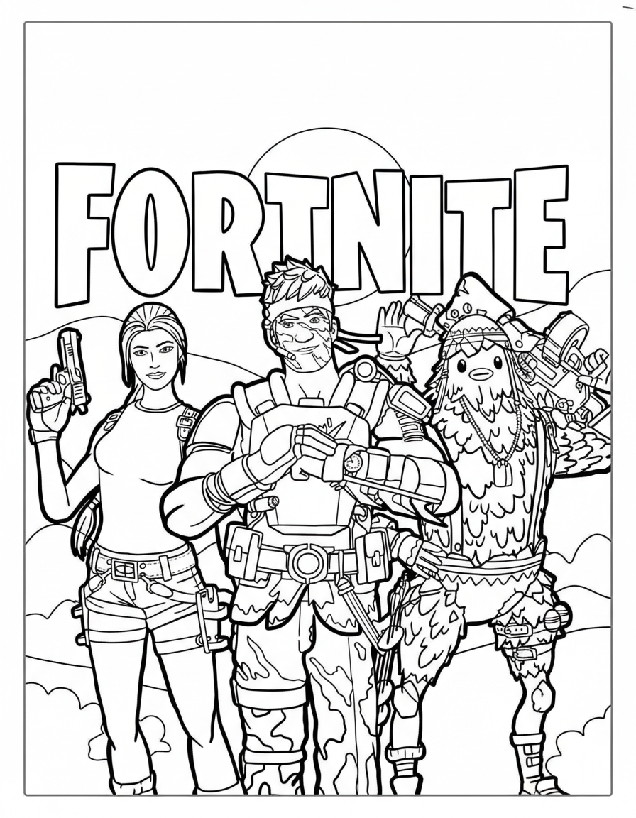 Fortnite Coloring Pages 7 fun Fortnite coloring pages