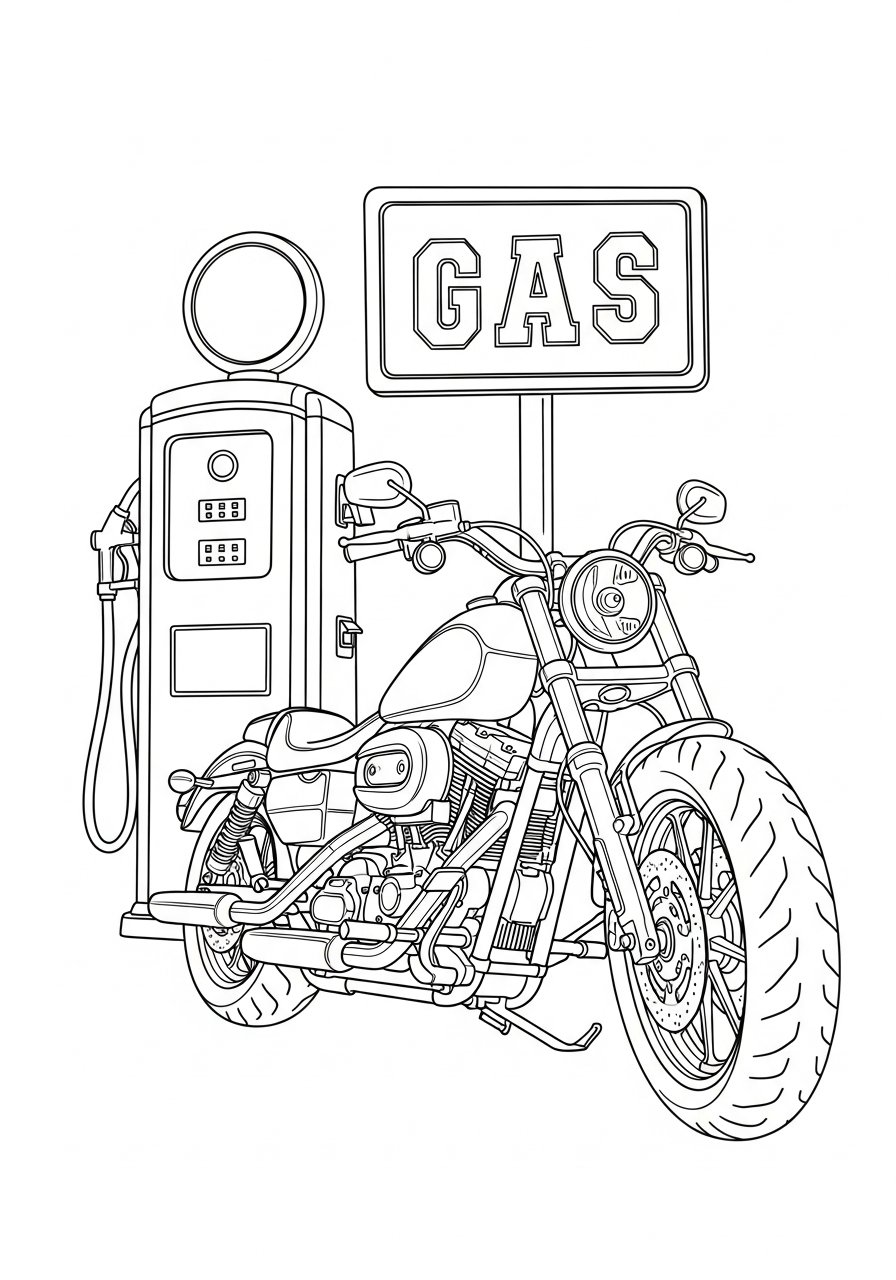 Harley Davidson ornaments coloring pages