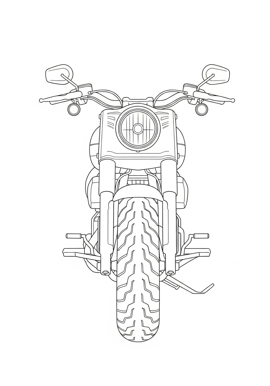 Harley Davidson coloring pages free