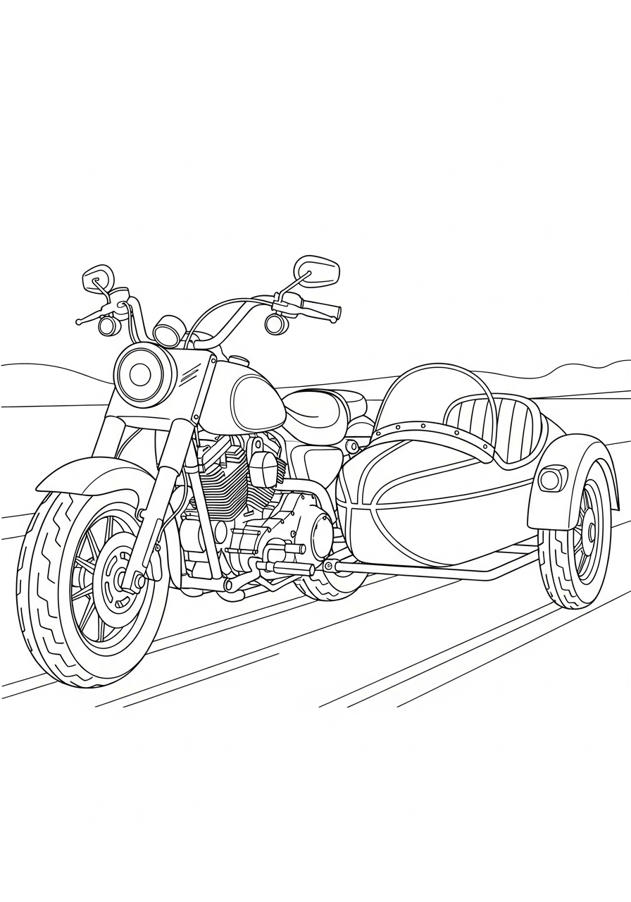 fun Harley Davidson coloring pages