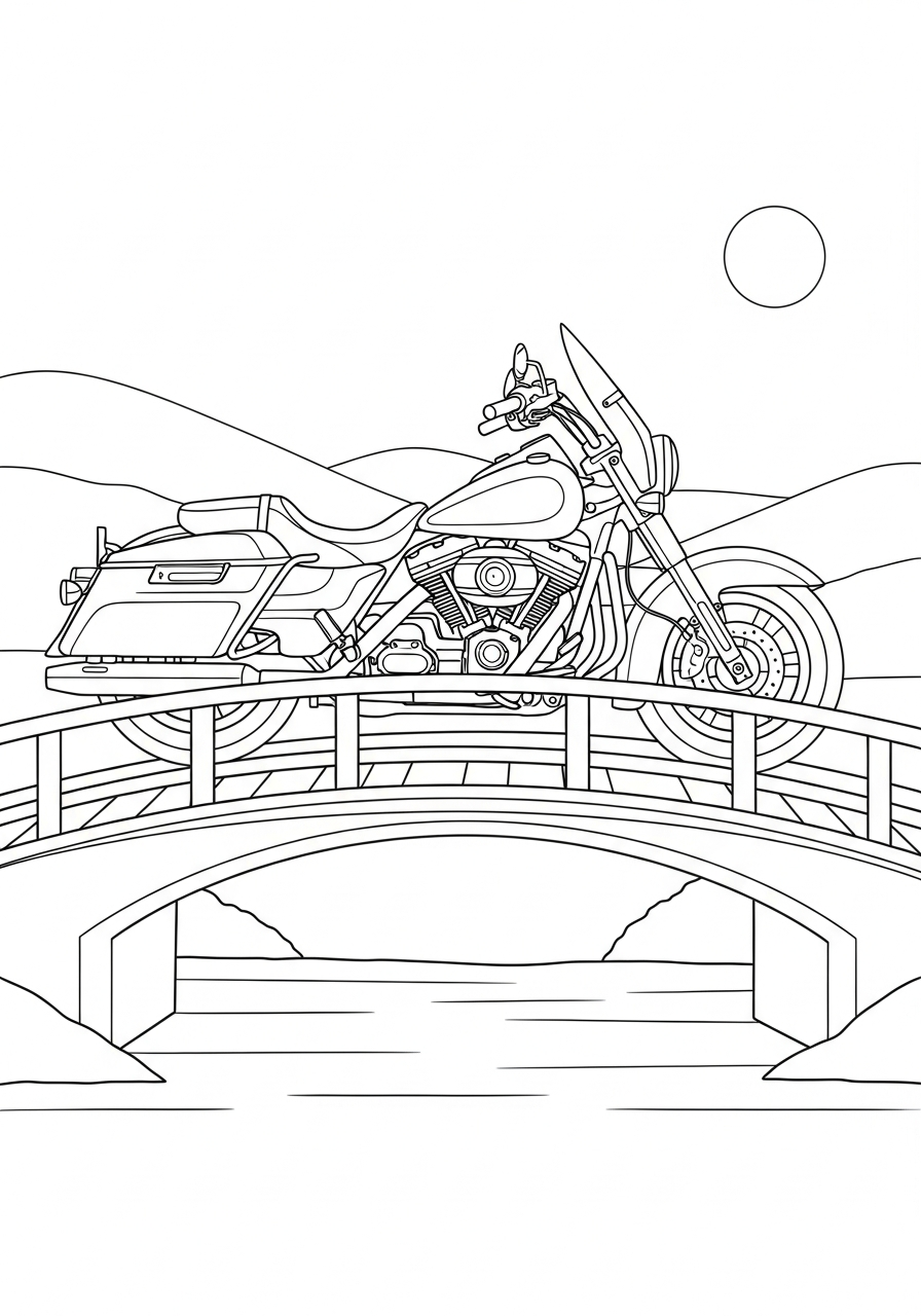 coloring pages Harley Davidson