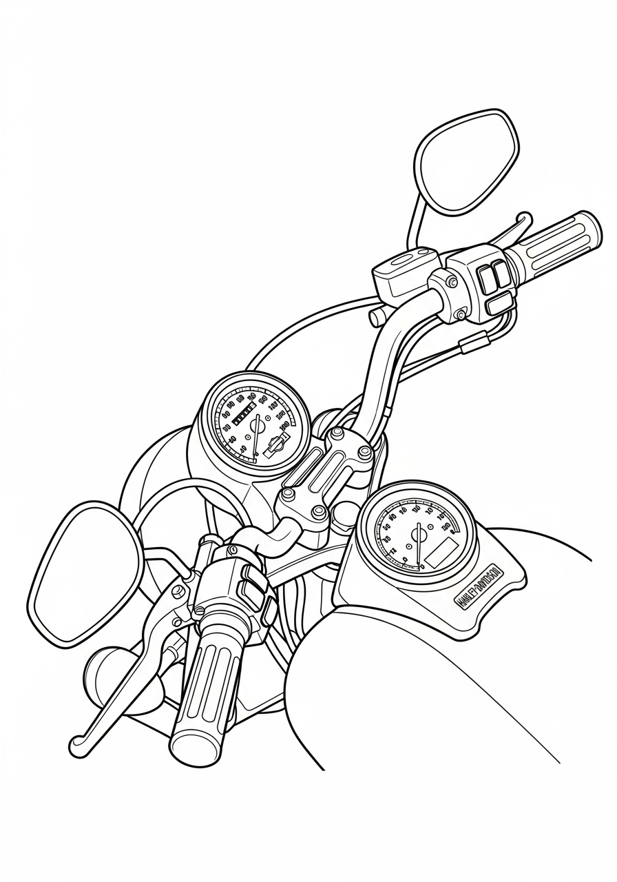 coloring pages printable Harley Davidson