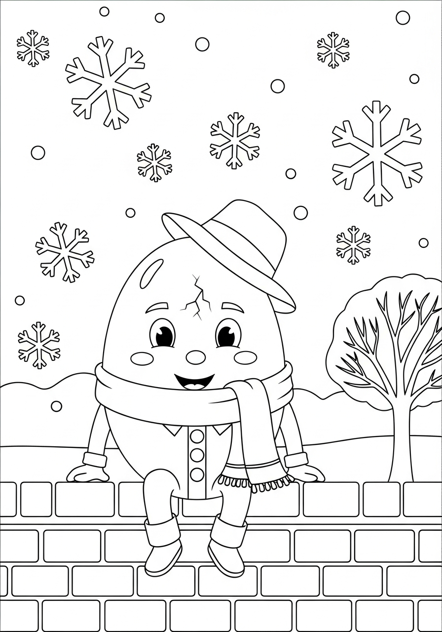 Humpty Dumpty coloring pages for adults pdf