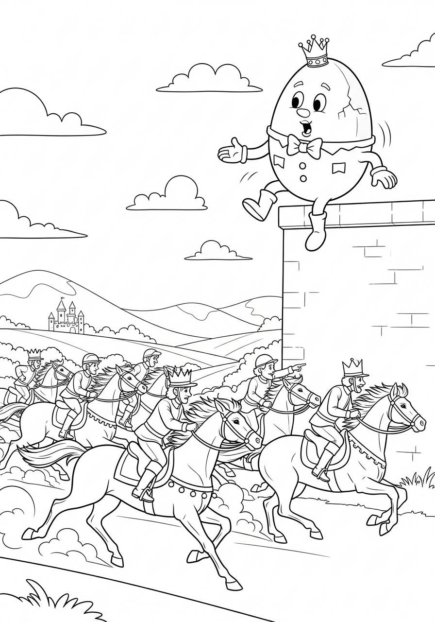 coloring pages Humpty Dumpty