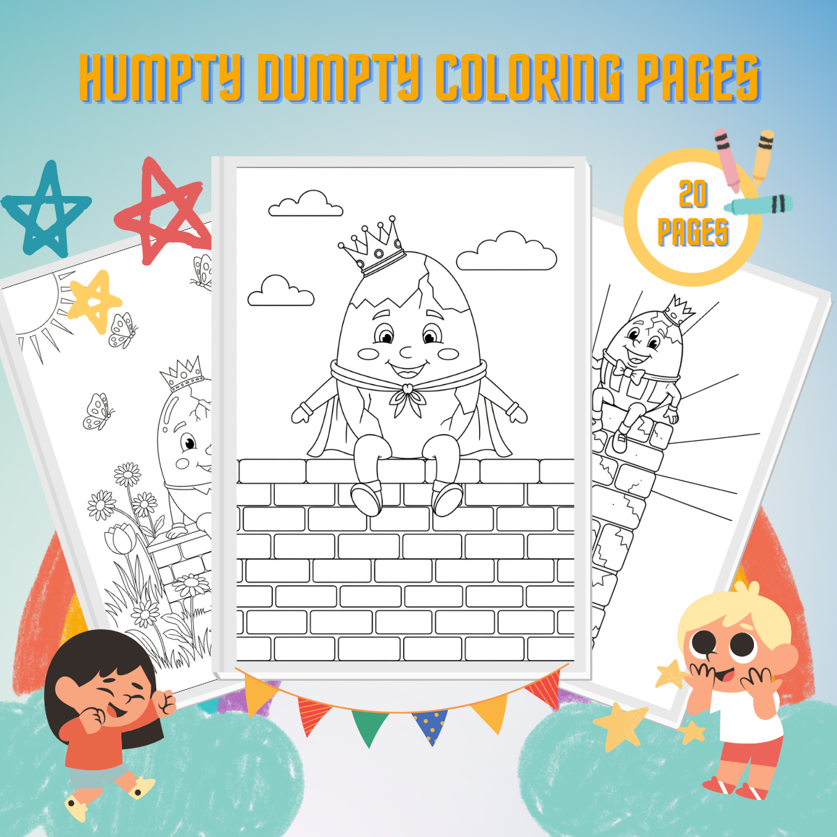 Humpty Dumpty Coloring Pages thumbnail