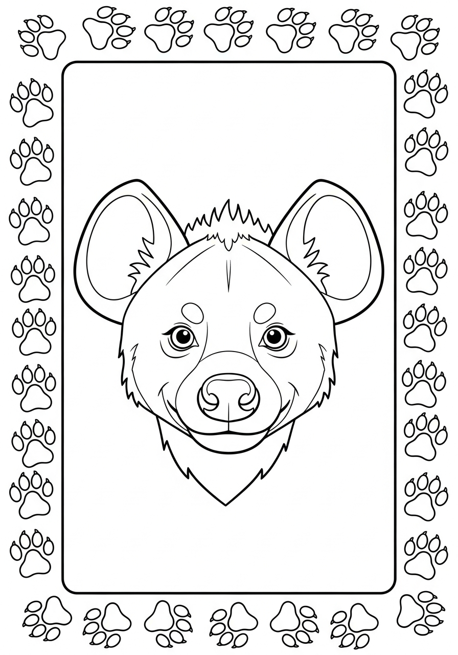 free Hyena printable coloring pages