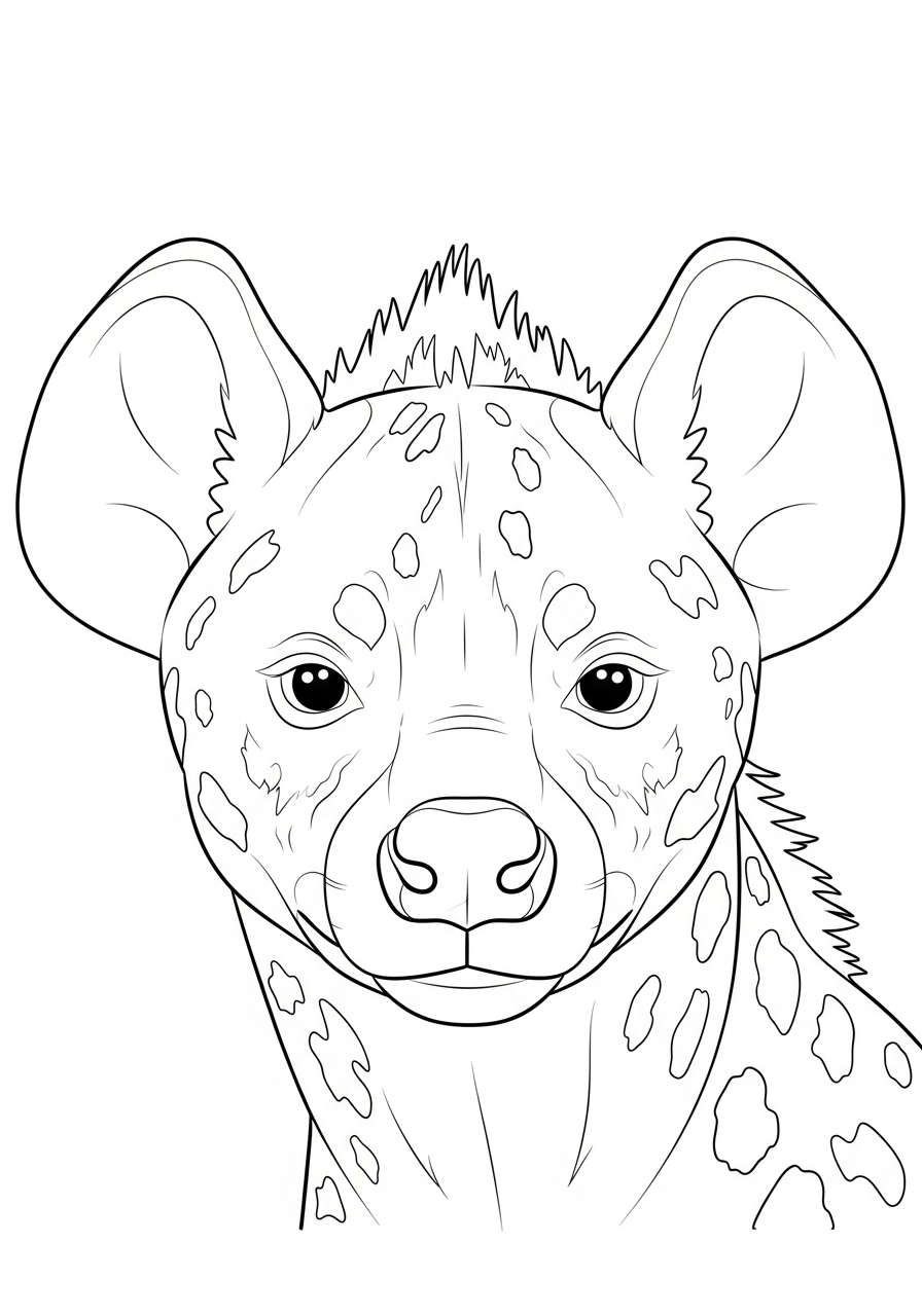 Hyena free coloring pages