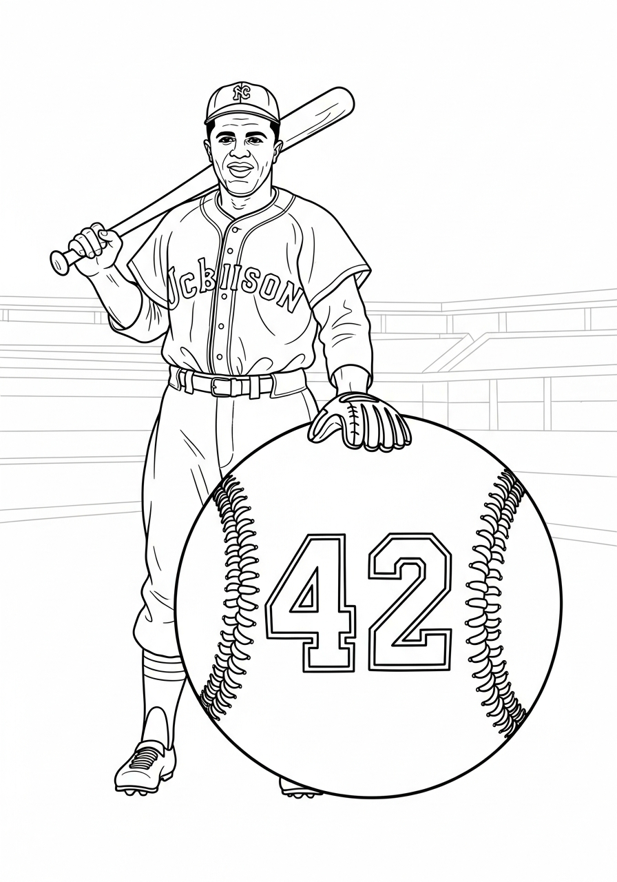 Jackie Robinson coloring pages grinch 1