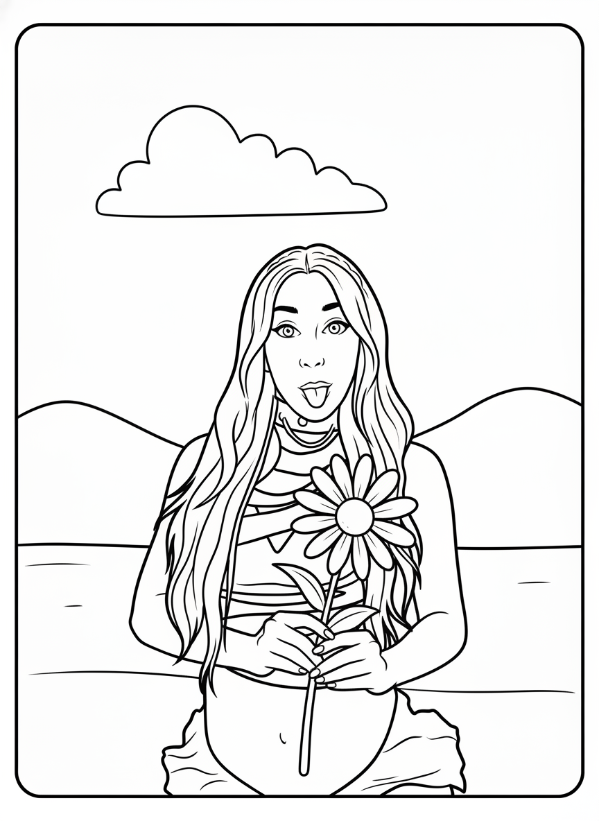 Katseye cards coloring pages