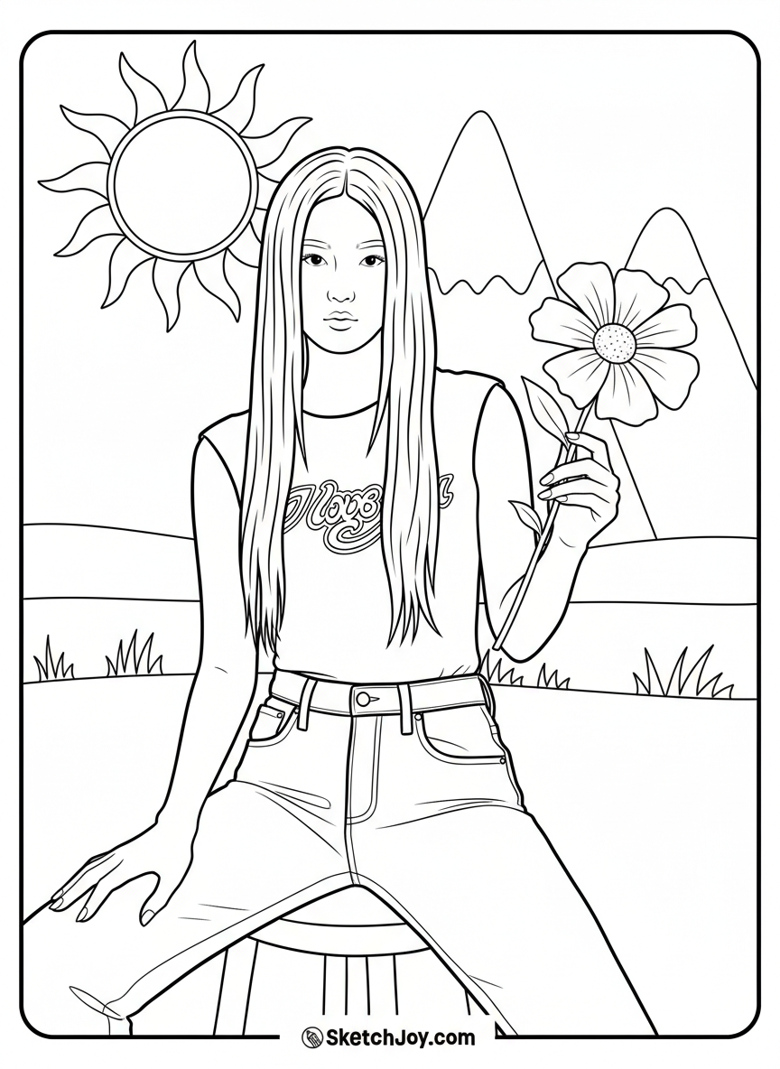 coloring pages for Katseye