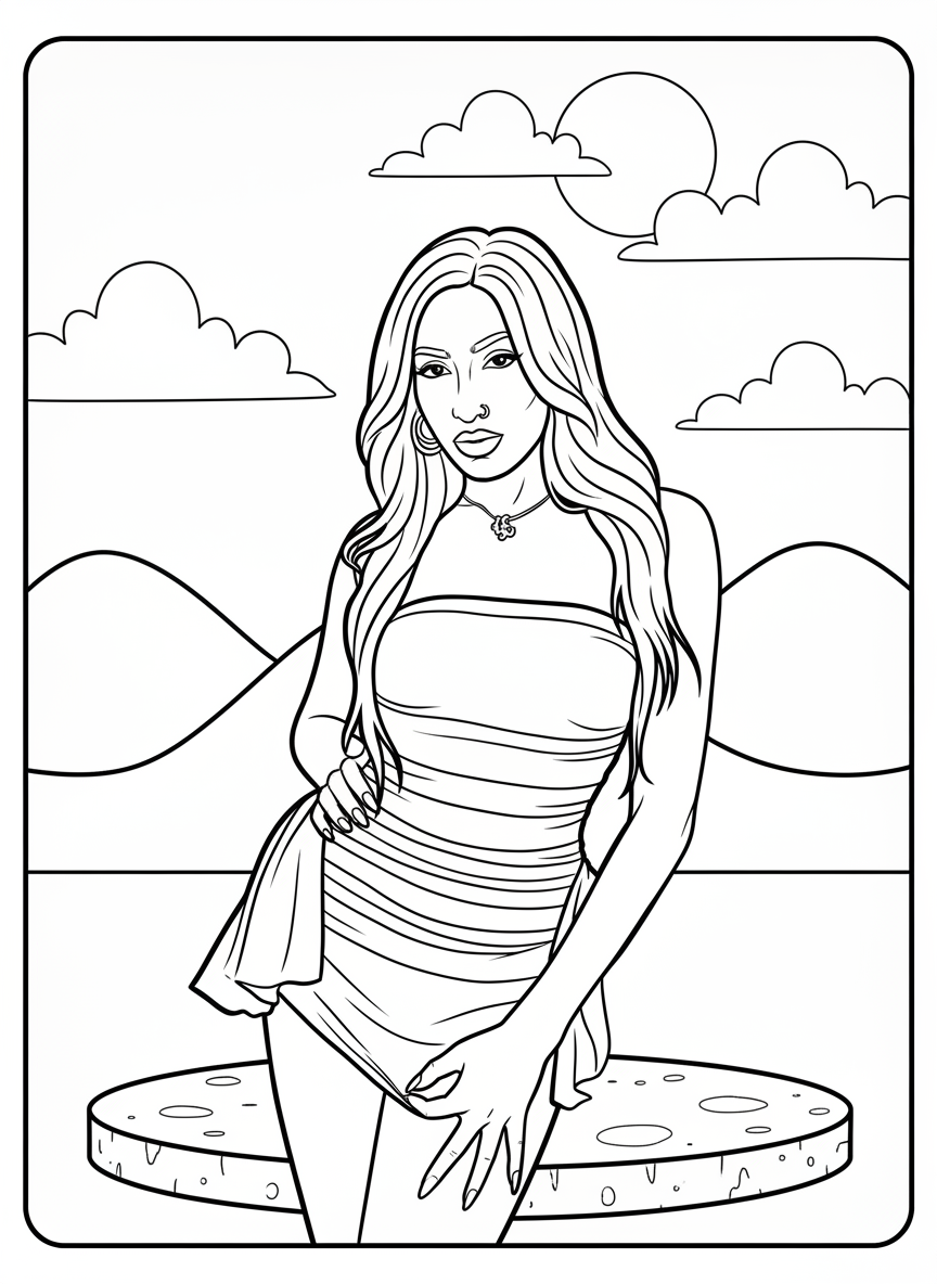 coloring pages printable Katseye