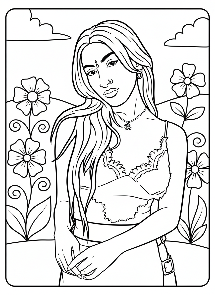 old-fashioned Katseye coloring pages