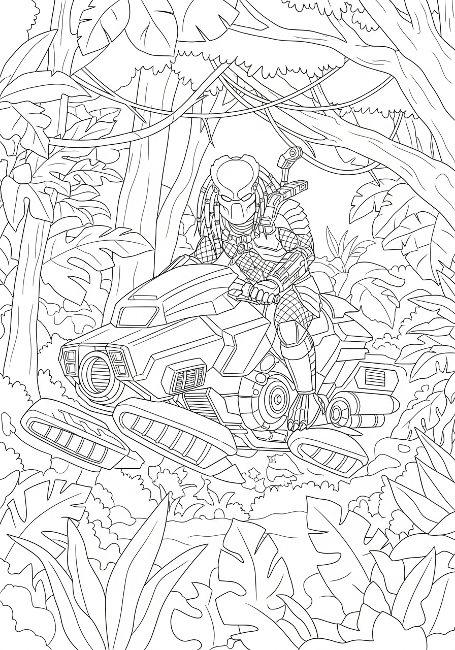 Predator Coloring Pages 10 Predator ornaments coloring pages 1