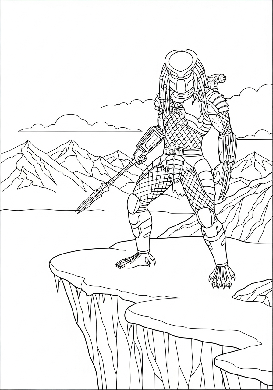 Predator Coloring Pages 3 merry Predator coloring pages