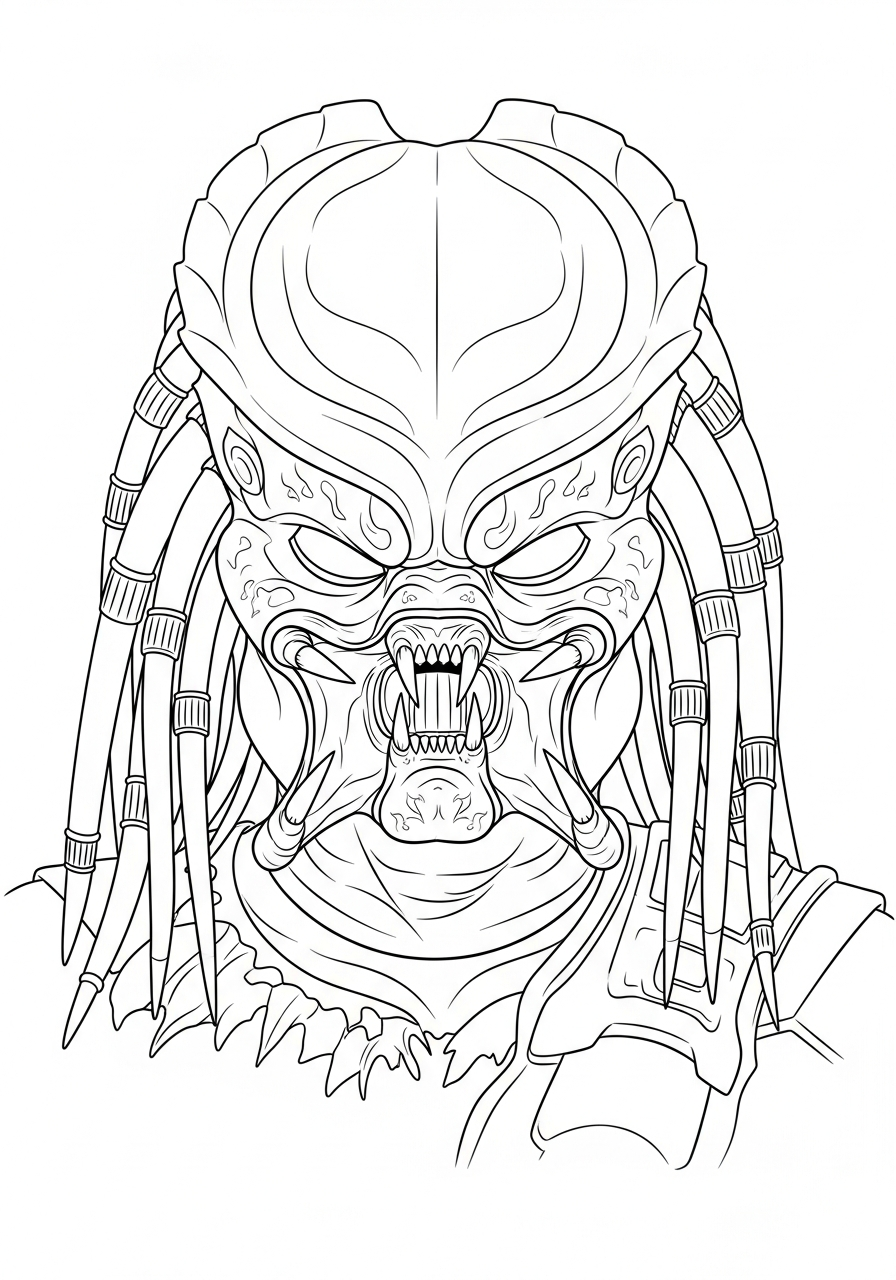 Predator Coloring Pages 8 free Predator printable coloring pages