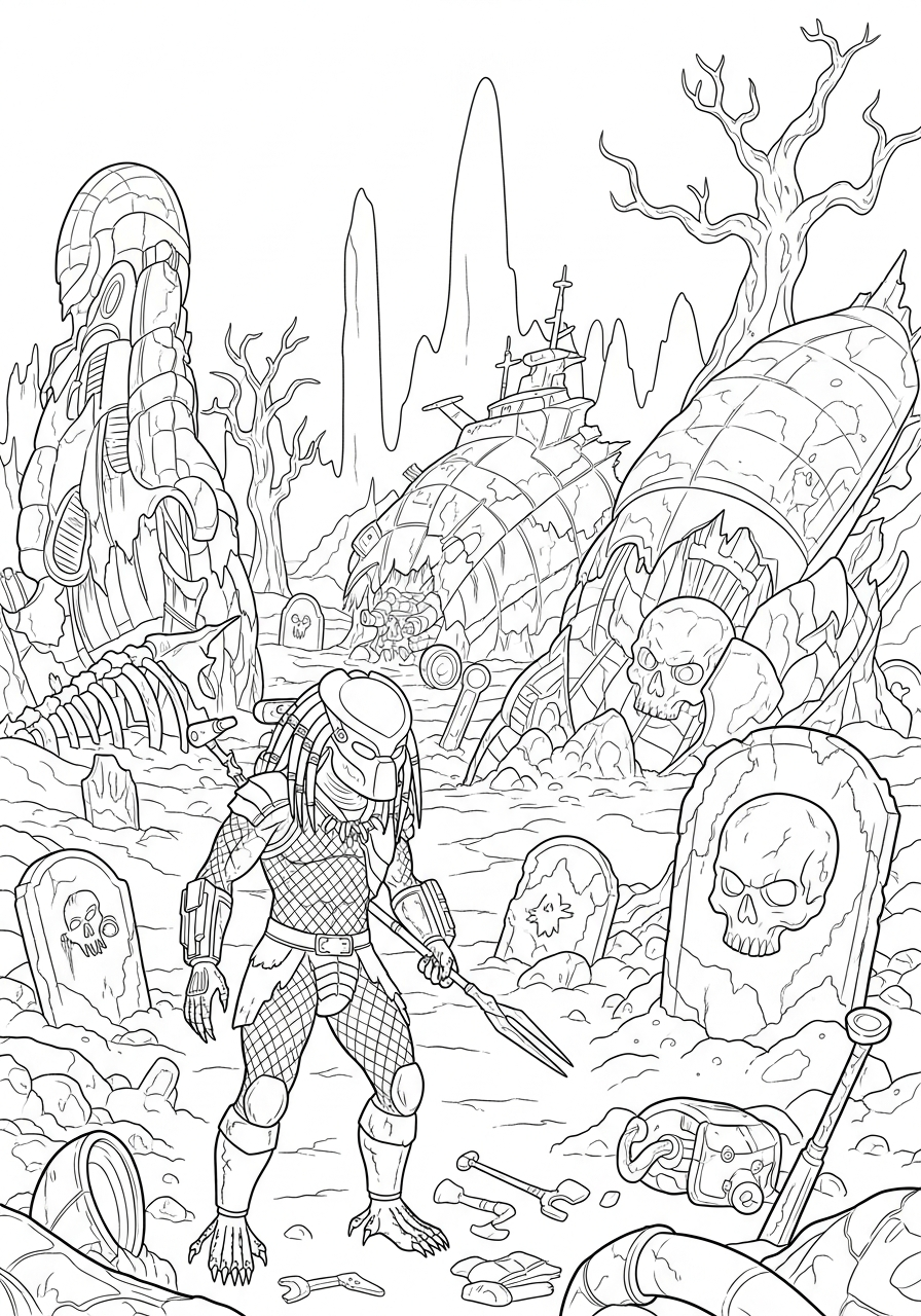 Predator Coloring Pages 7 Predator coloring pages easy