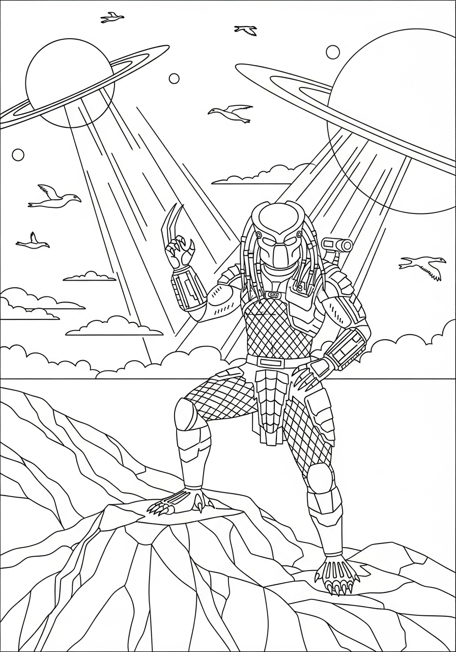Predator Coloring Pages 5 merry Predator coloring pages 1