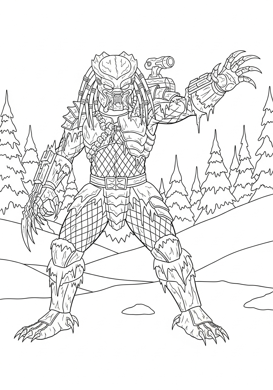 Predator Coloring Pages 17 coloring Predator pages 1