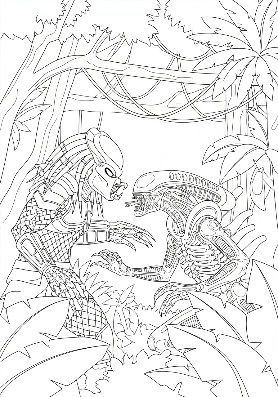 Predator Coloring Pages 16 Predator coloring pages for adults pdf