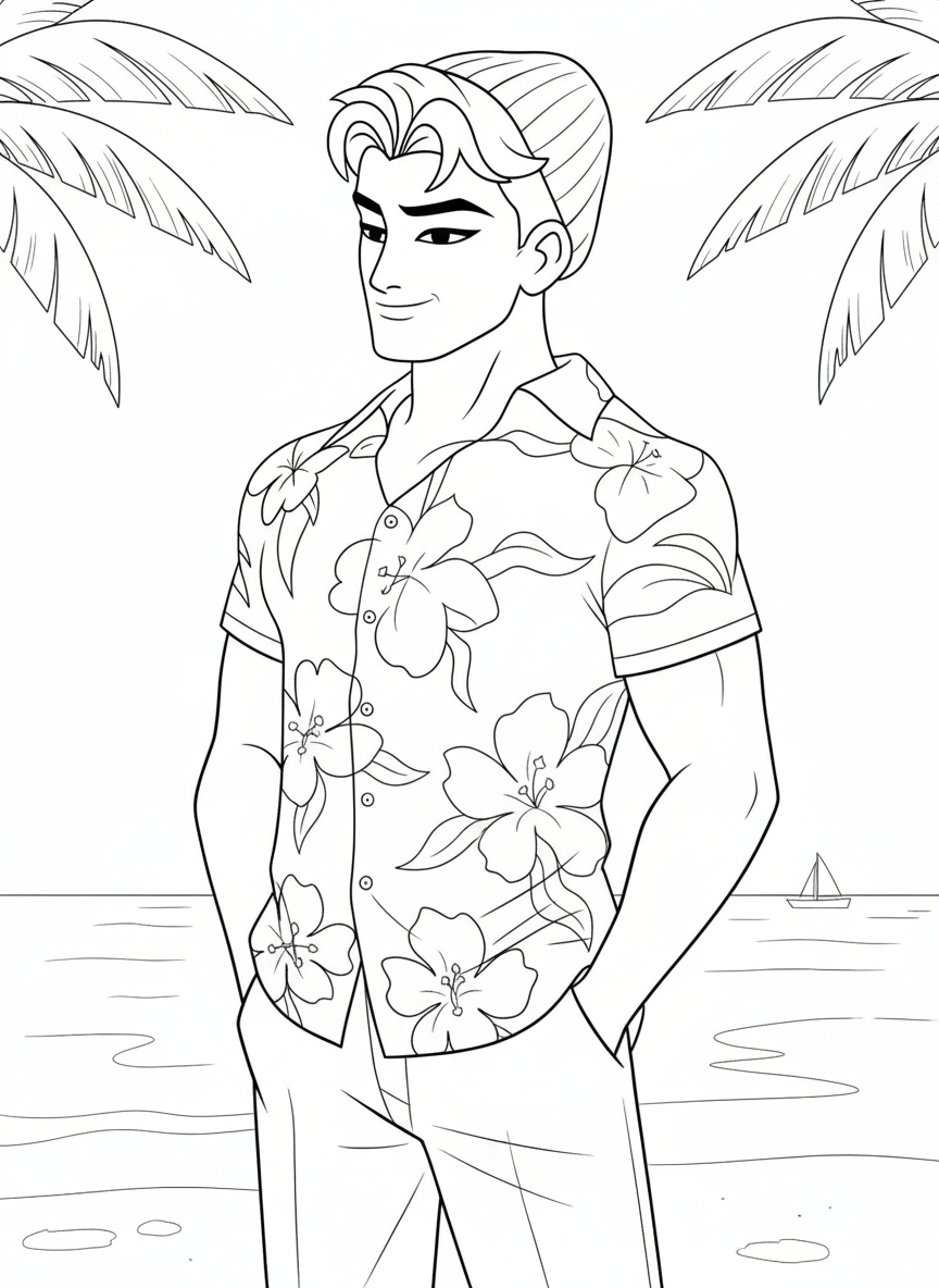 easy Saja Boys coloring pages