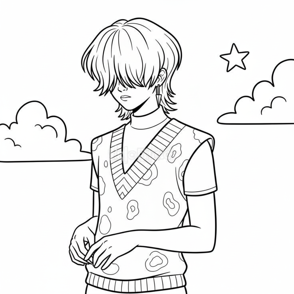 Saja Boys printable coloring pages