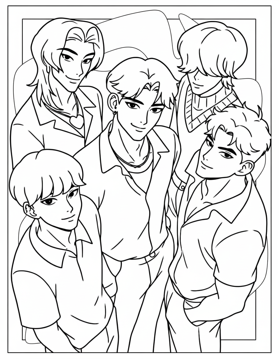 free coloring pages Saja Boys