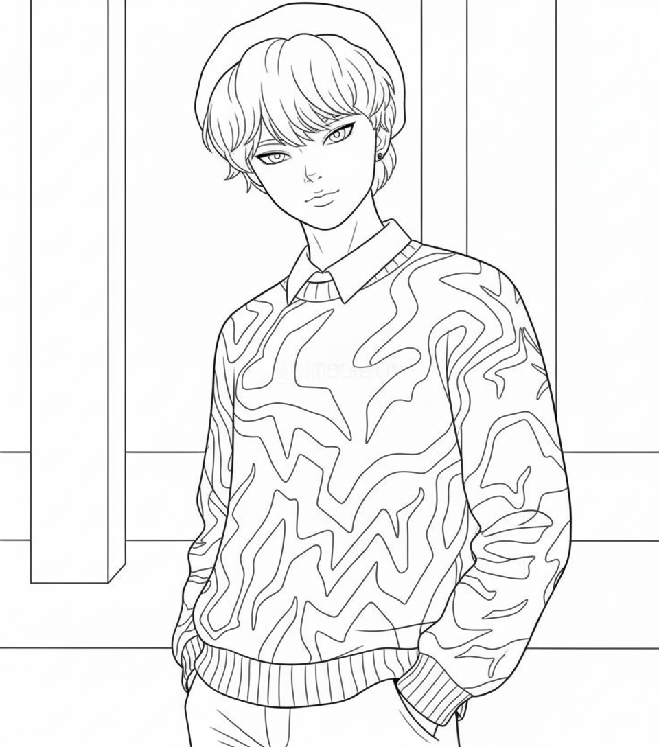 coloring pages printable Saja Boys