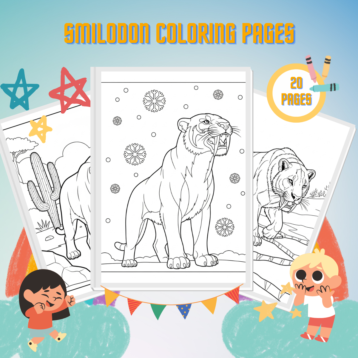 Smilodon Coloring Pages thumbnail