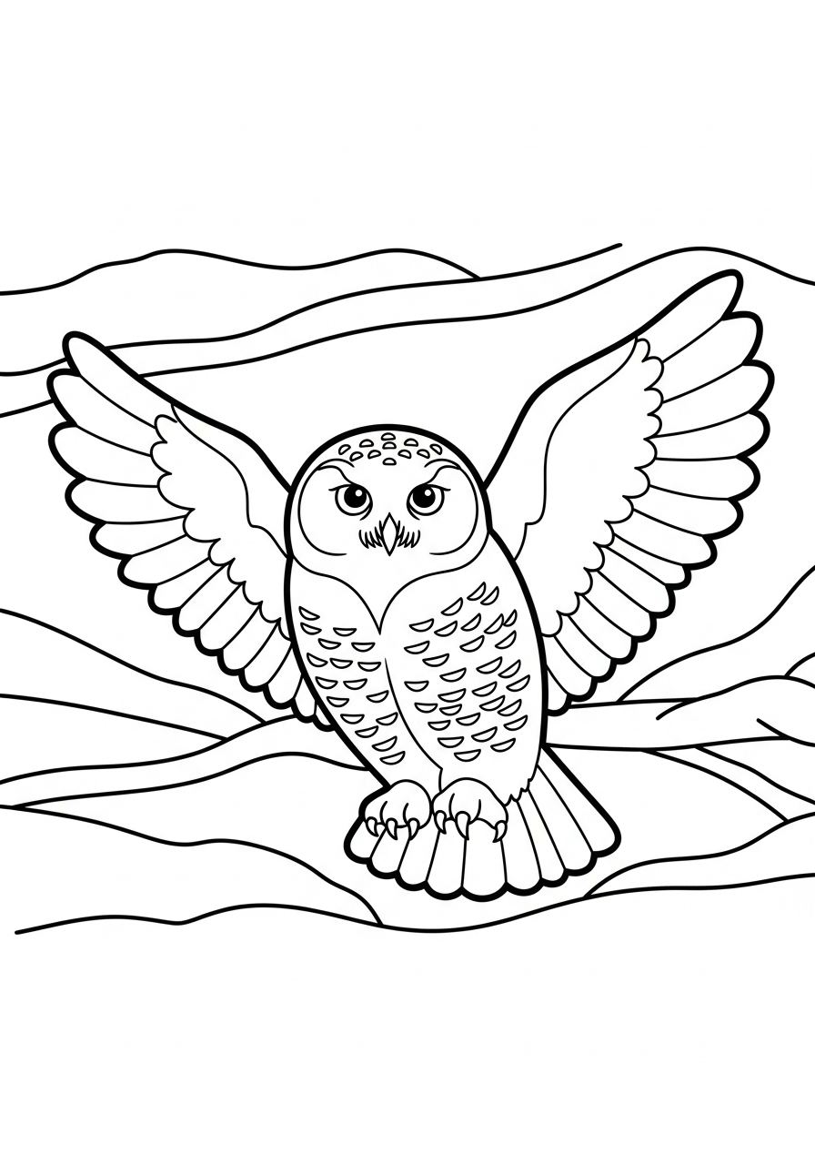 Snowy Owl Coloring Pages 2 Snowy Owl ornament coloring pages