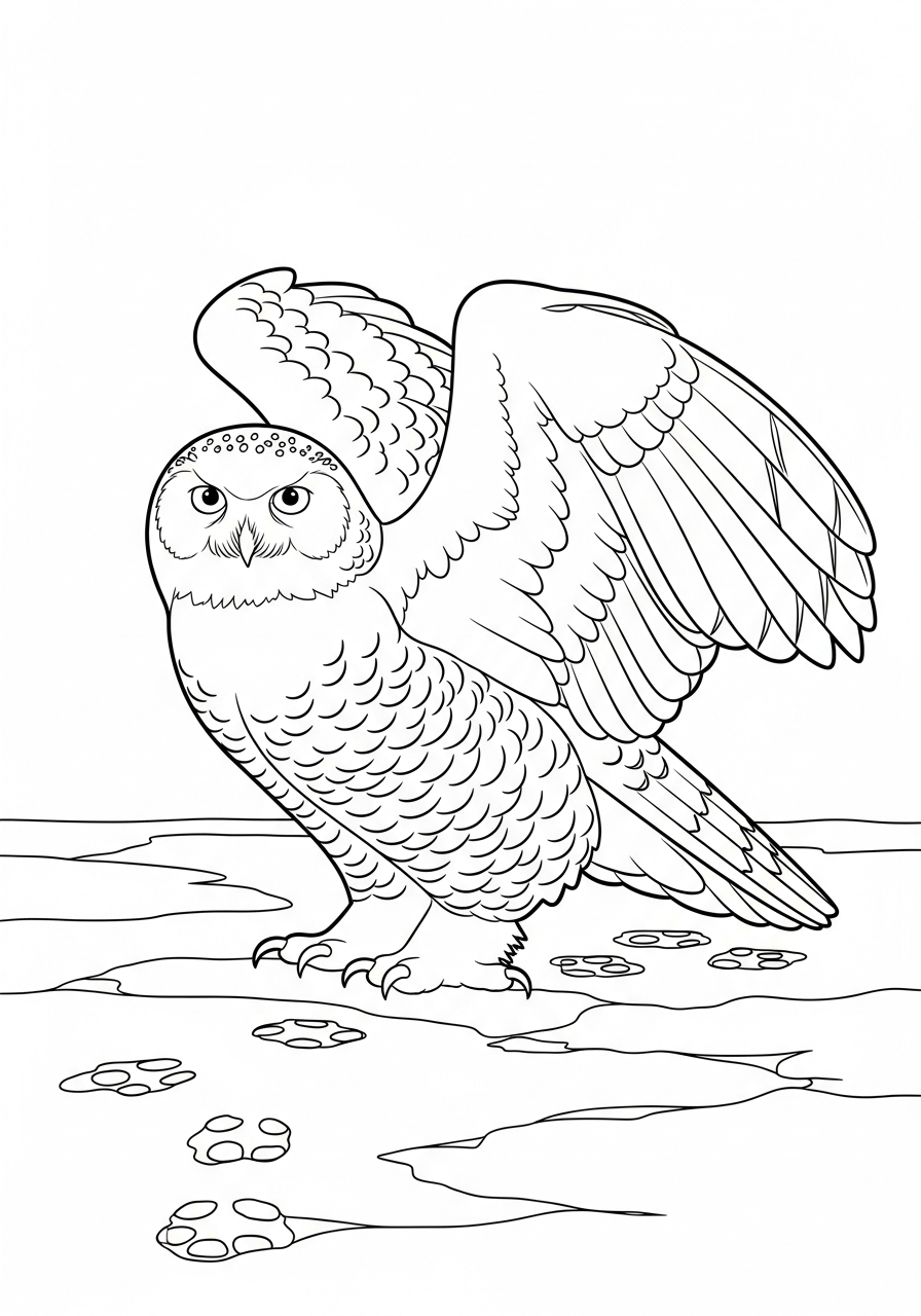 Snowy Owl Coloring Pages 20 cute coloring pages Snowy Owl