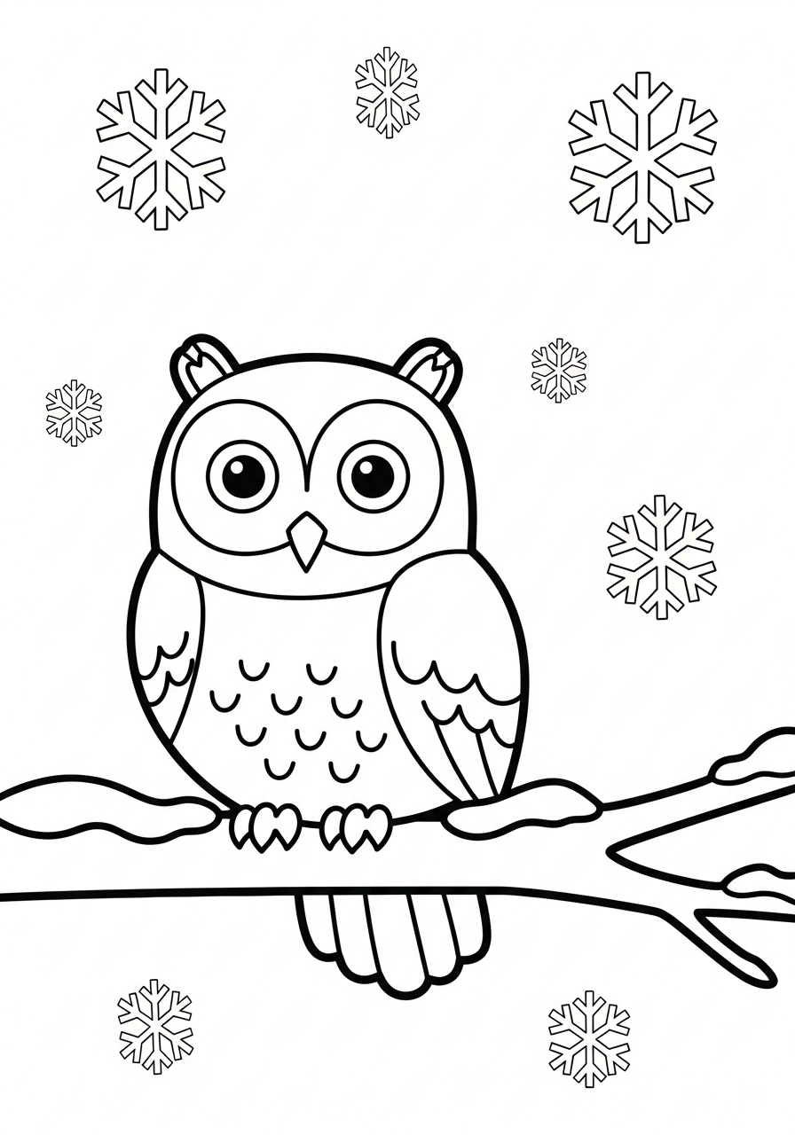 Snowy Owl Coloring Pages 21 Snowy Owl decorations coloring pages