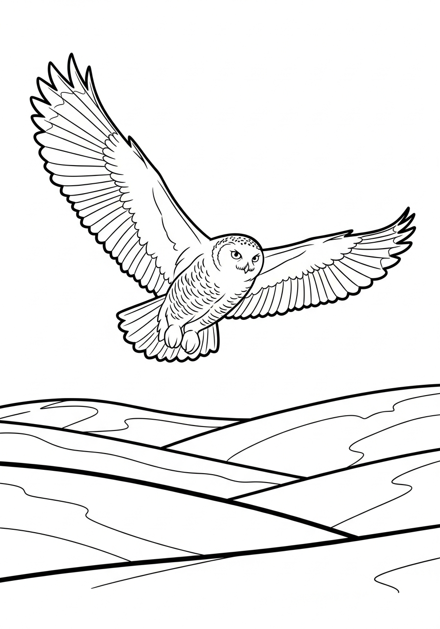 Snowy Owl Coloring Pages 5 Snowy Owl coloring pages free printable