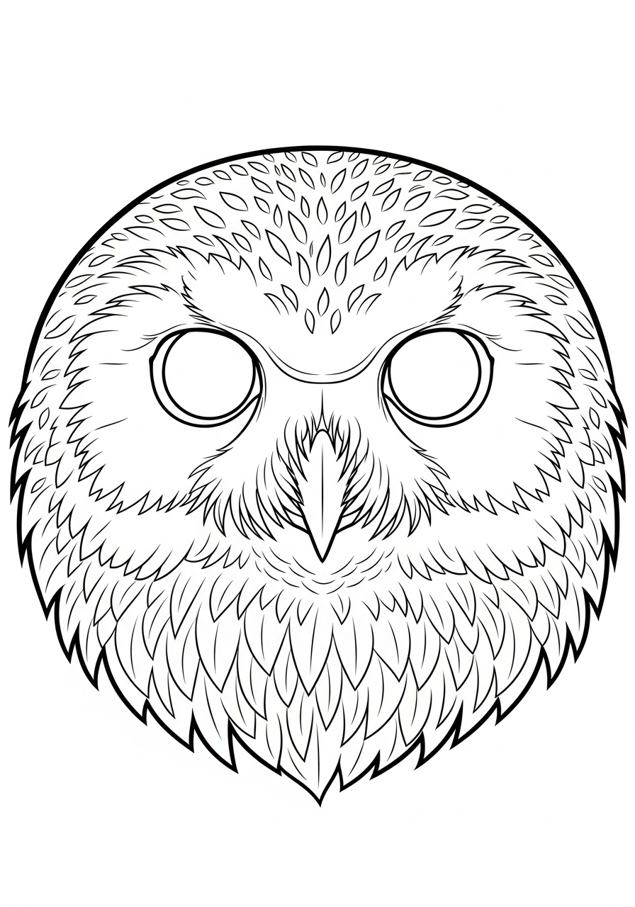 Snowy Owl Coloring Pages 8 printable Snowy Owl coloring pages