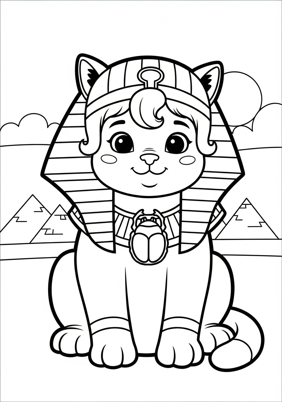 Sphinx Coloring Pages 7 printable Sphinx coloring pages for adults