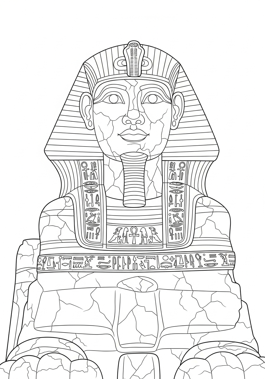 Sphinx Coloring Pages 6 coloring pages Sphinx