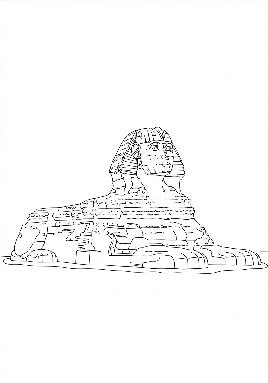 Sphinx Coloring Pages 19 old-fashioned Sphinx coloring pages 1