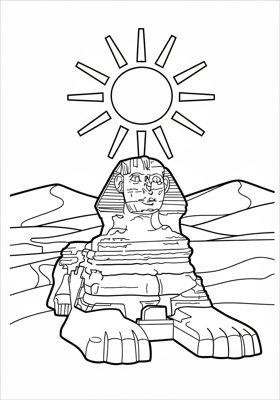 Sphinx Coloring Pages 15 Sphinx coloring pages for adults easy