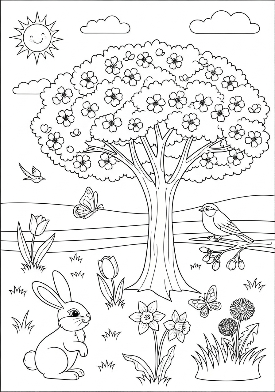 Spring Coloring Pages 2 coloring pages for Spring