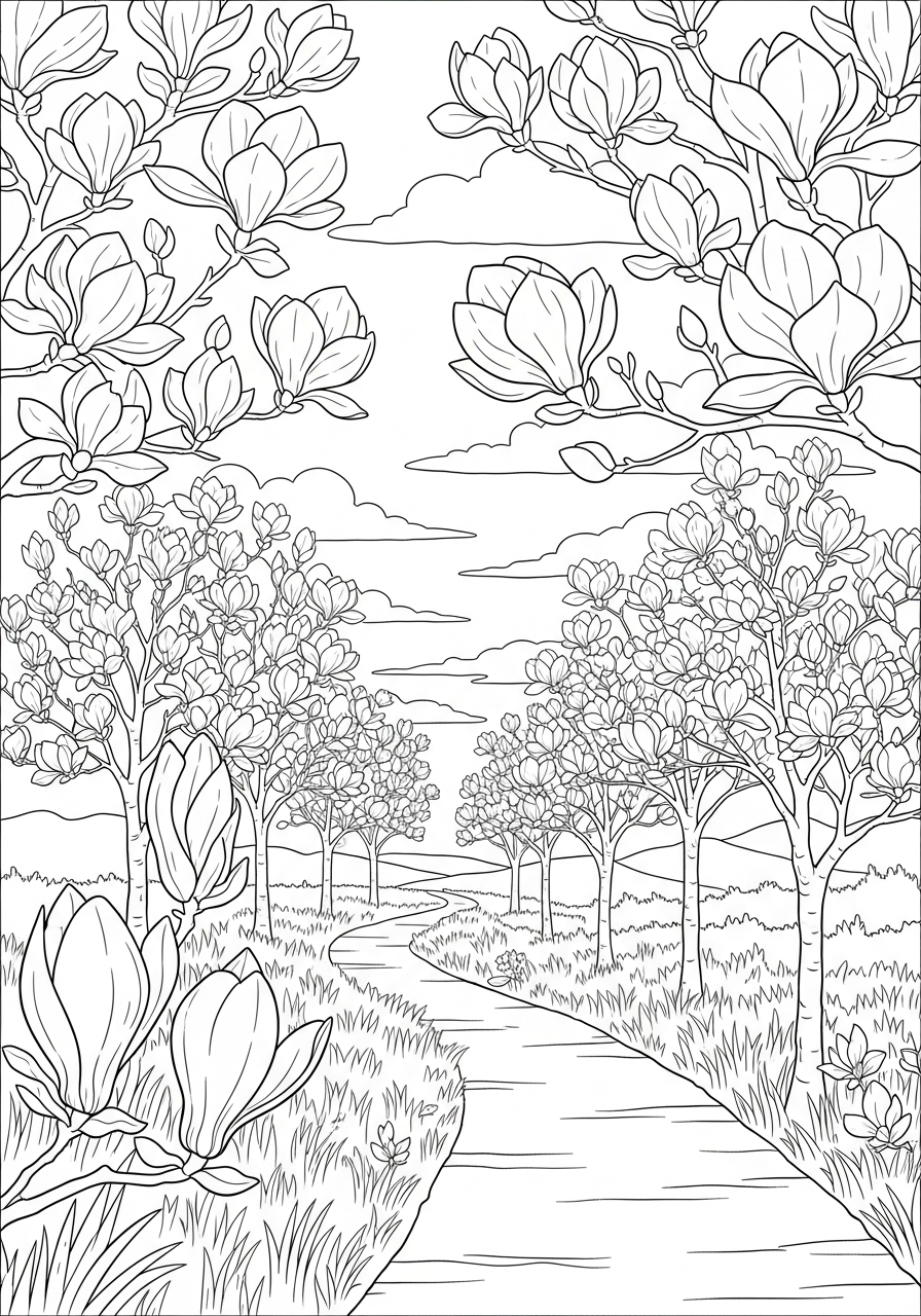 Spring Coloring Pages 16 printable Spring coloring pages for adults