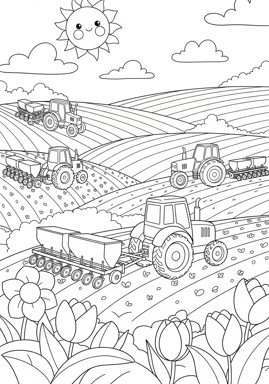 Spring Coloring Pages 18 merry Spring coloring pages