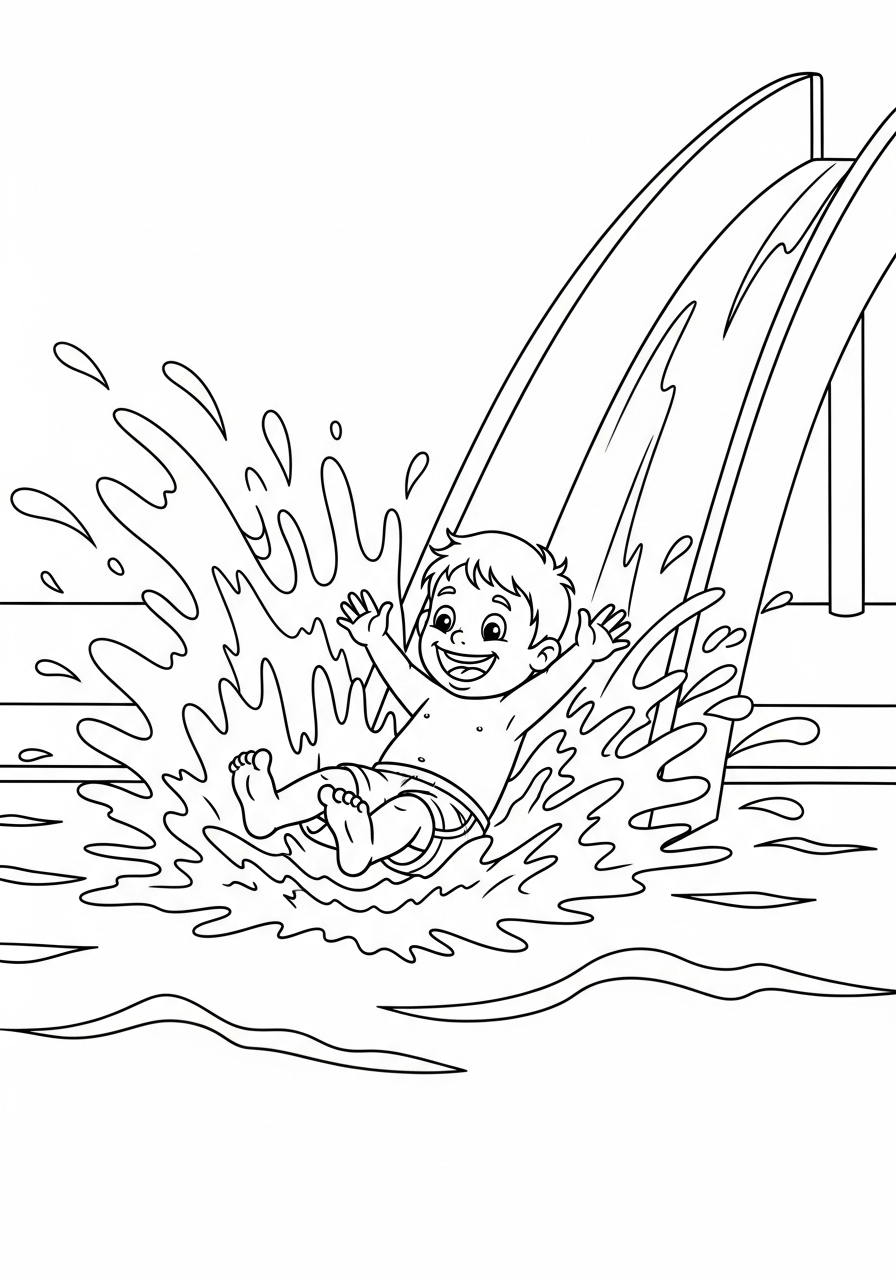 adult Swimming coloring pages