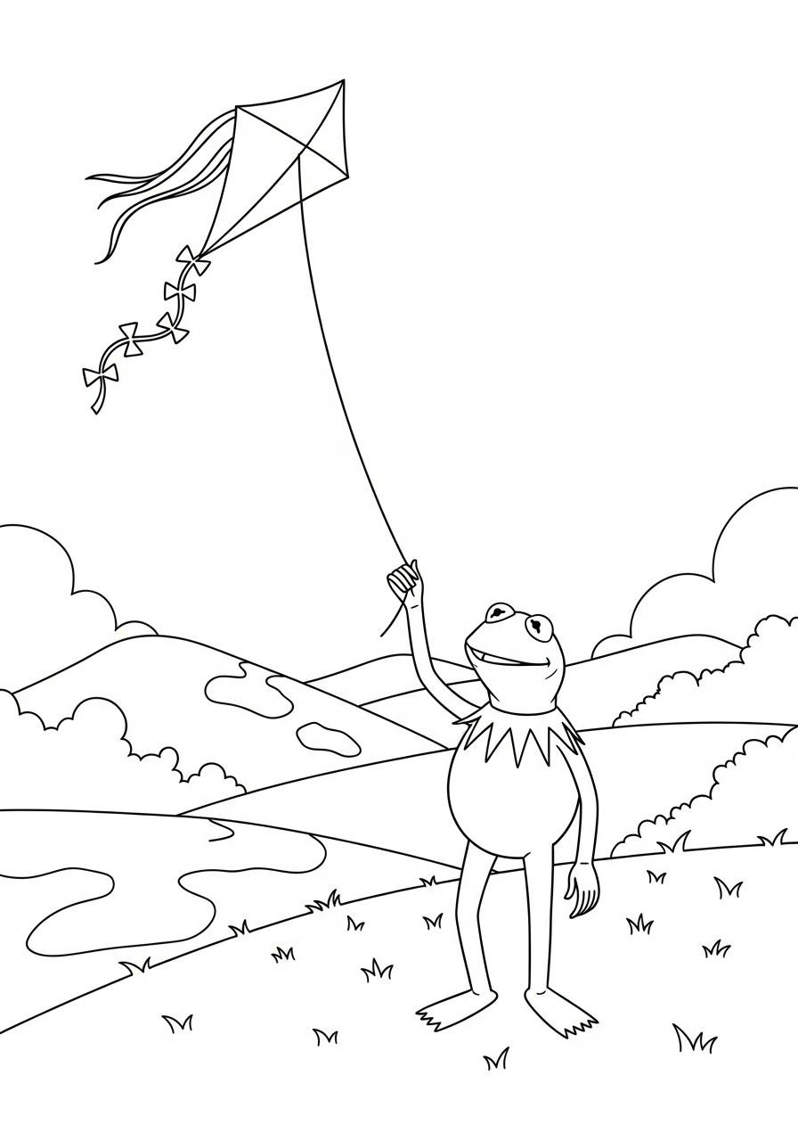 merry 001_create_kermit_the_frog_colorin_01 (13) coloring pages