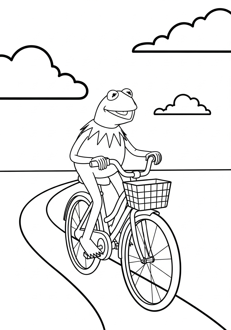 001_create_kermit_the_frog_colorin_01 (6) coloring pages for adults easy