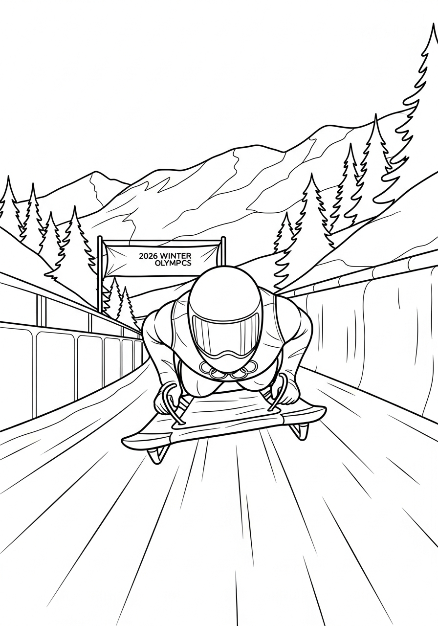 2026 Winter Olympics coloring pages grinch 1