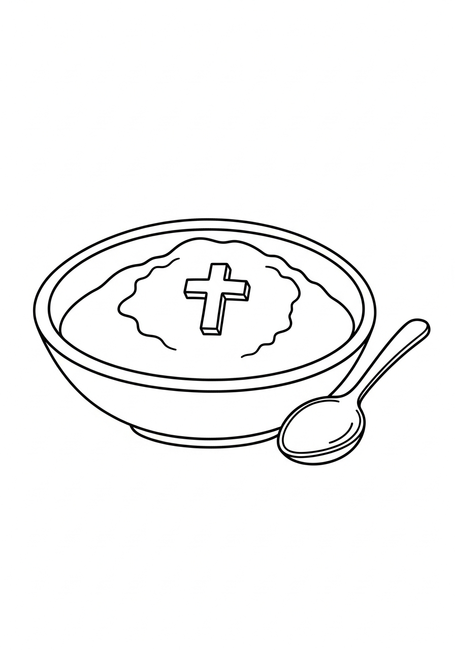 Ash Wednesday themed coloring pages