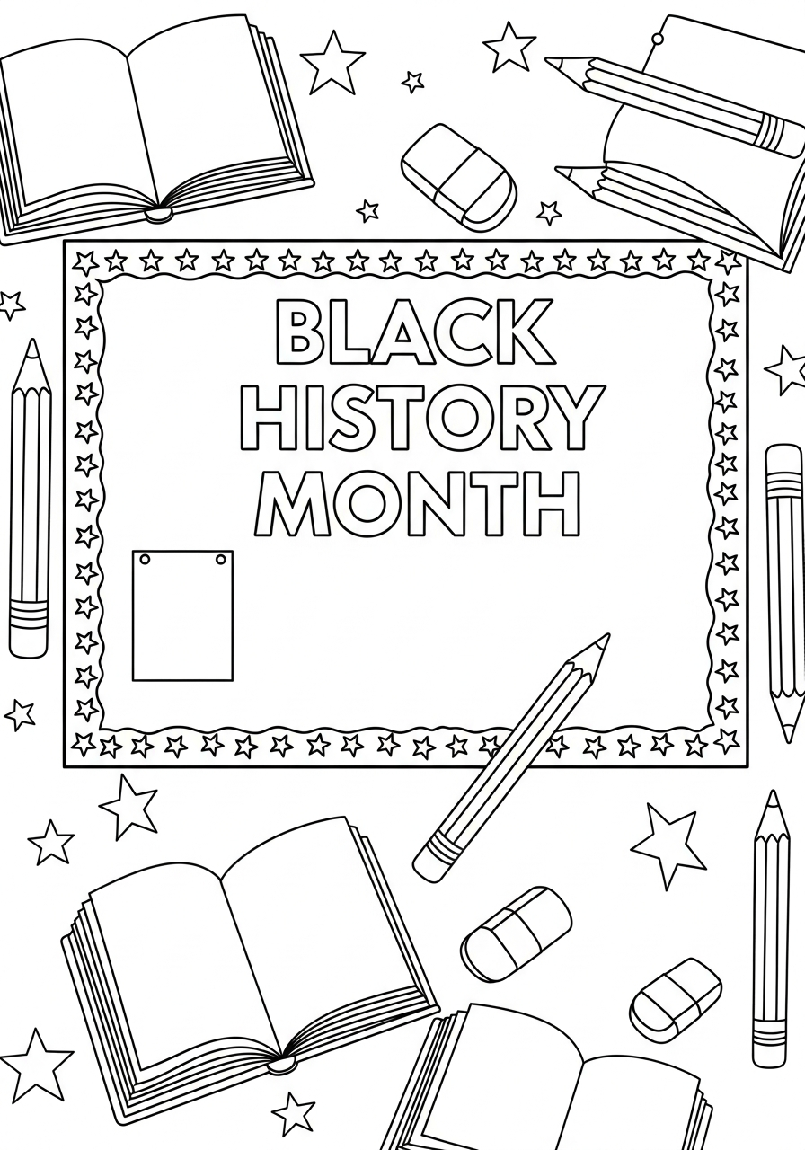 Black History Month Coloring Pages 4 Black History Month coloring pages for adults easy
