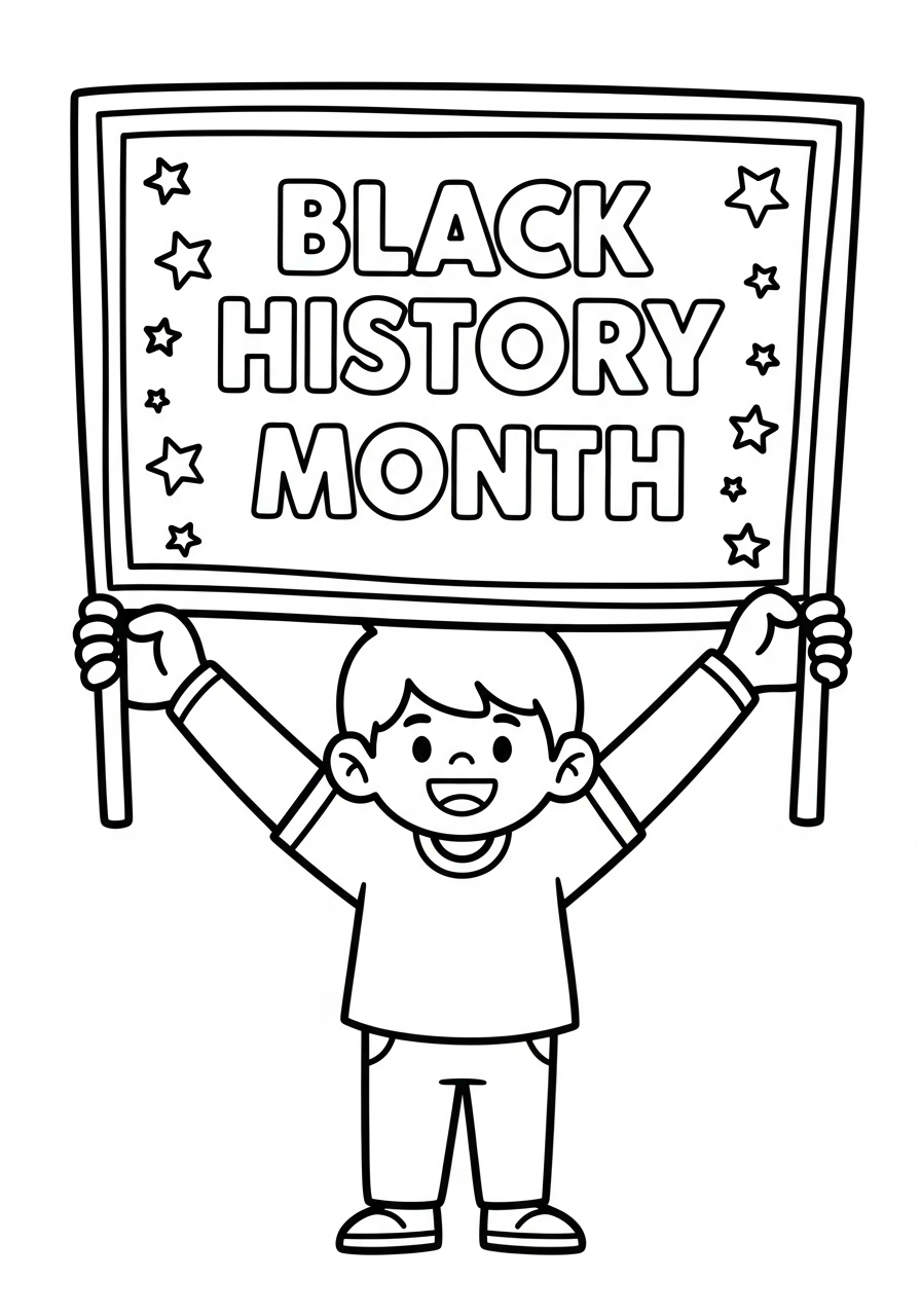 Black History Month Coloring Pages 10 Black History Month themed coloring pages
